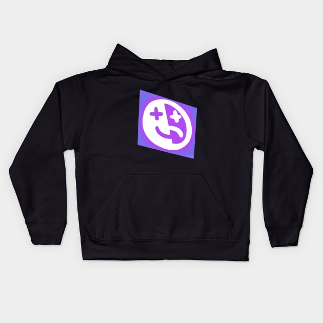 Neon Krew Smiley Face Kids Hoodie by Pickledjo